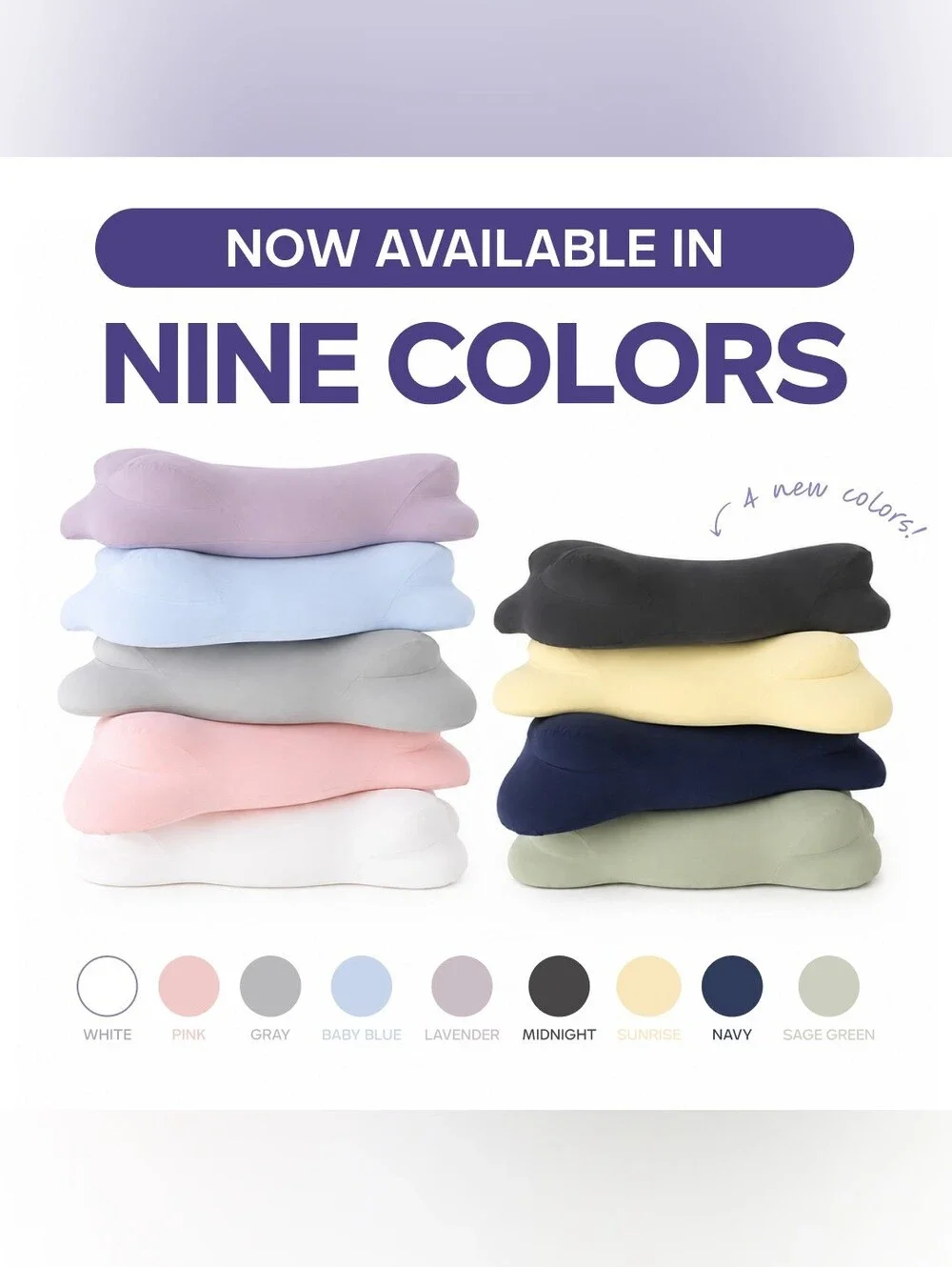 Mellow CloudAlign Pillow w/ 2 Cloud Cooling Cases